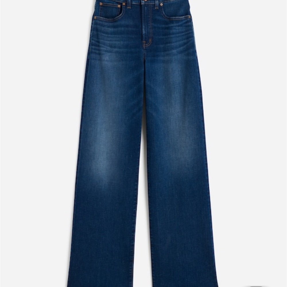 Madewell Petite Perfect Vintage Wide-Leg Jeans, Pipestone wash, 27P, NWT - Picture 3 of 11